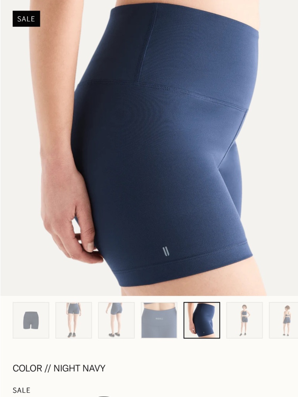NOBULL Navy Blue Women's Training Shorts - Picture 7 of 7